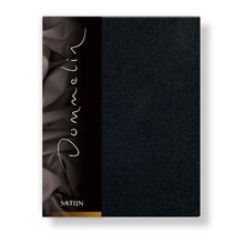 Dommelin Hoeslaken Uni Satijn 300TC 533  Zwart 120x210/30