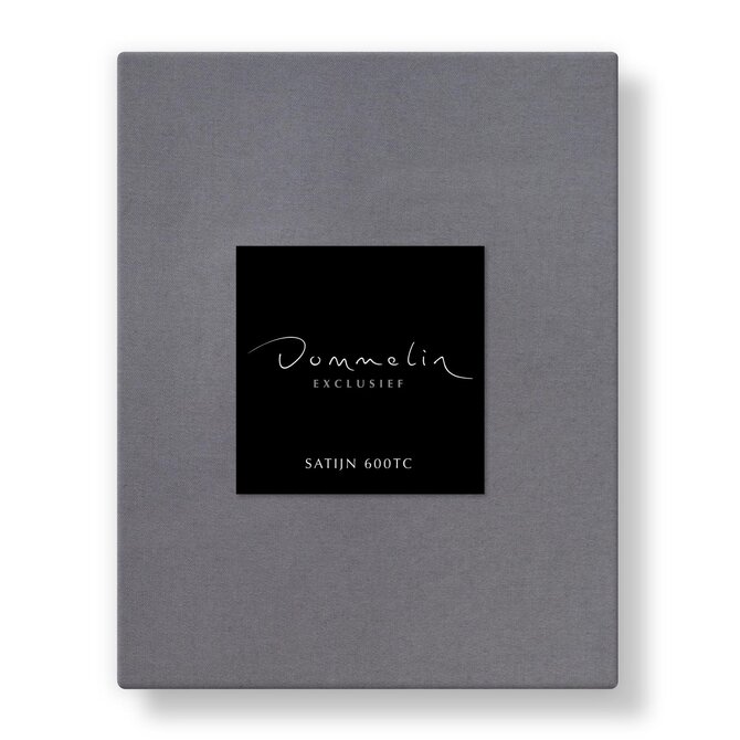 Dommelin Hoeslaken Uni Satijn 600TC 750 Zink 140x220/30