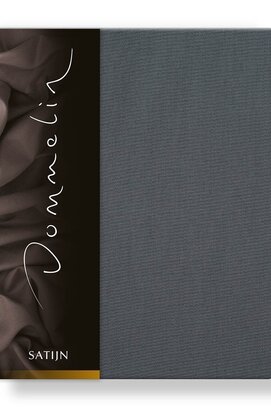 Dommelin Hoeslaken Uni Satijn 300TC 555 Olifantgrijs 100x220/30