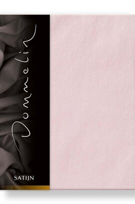 Dommelin Hoeslaken Uni Satijn 300TC 530  Lichtroze 90x210/30