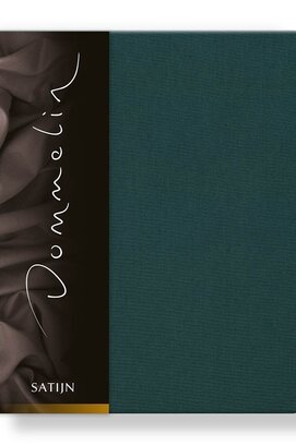 Dommelin Hoeslaken Uni Satijn 300TC 536 Antiekgroen 140x220/30