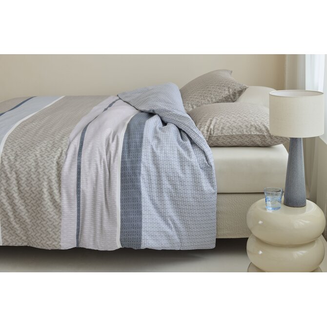 Beddinghouse Dekbedovertrek Hilde Blauw 200x200/220 cm