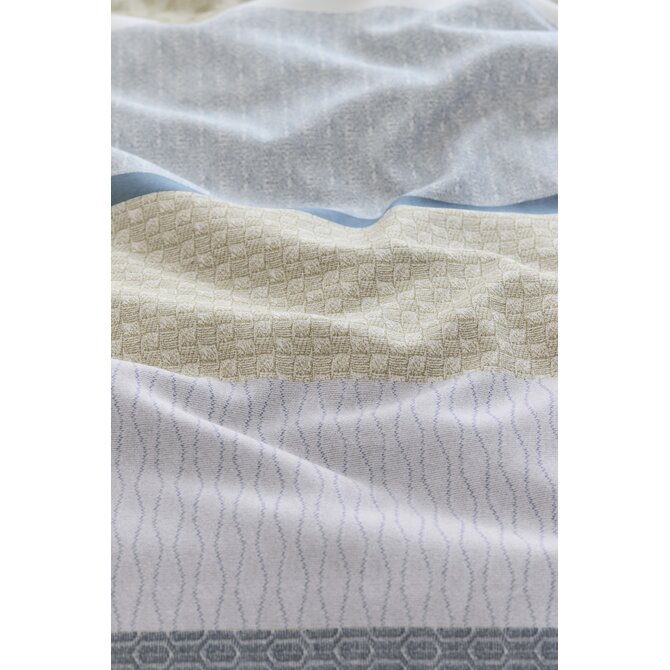 Beddinghouse Dekbedovertrek Hilde Blauw 200x200/220 cm