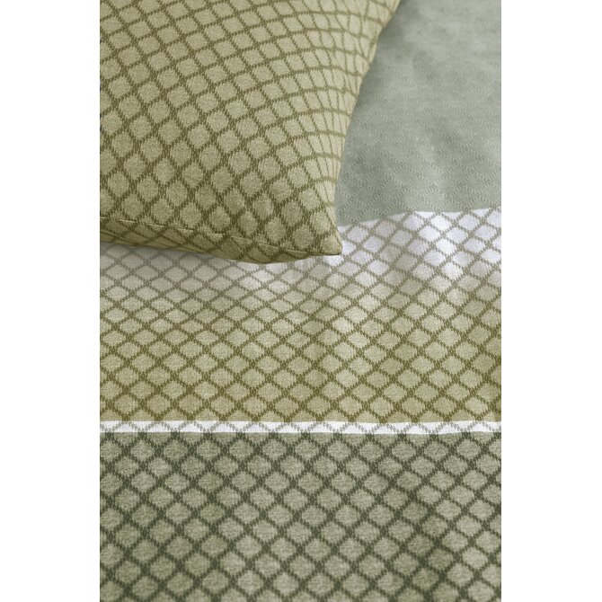 Beddinghouse Dekbedovertrek Riven Groen 140x200/220 cm
