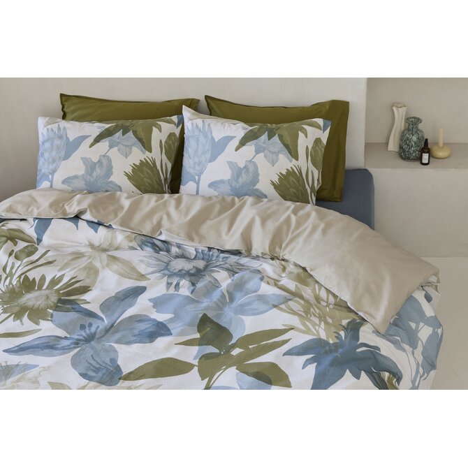 Beddinghouse Dekbedovertrek Flori Blauw 140x200/220 cm