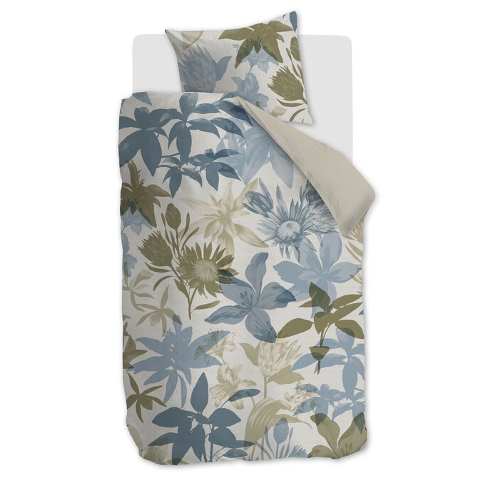 Beddinghouse Dekbedovertrek Flori Blauw 140x200/220 cm