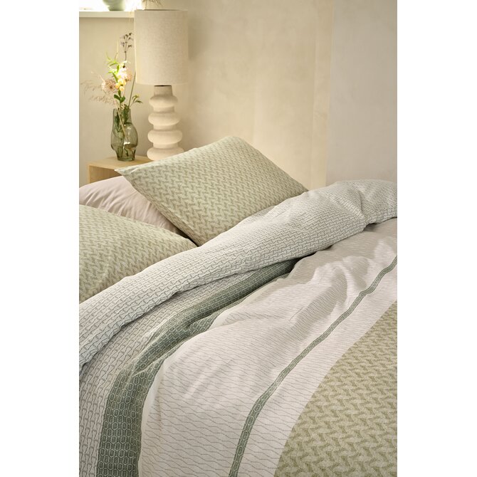 Beddinghouse Dekbedovertrek Hilde Grey Green 200x200/220 cm