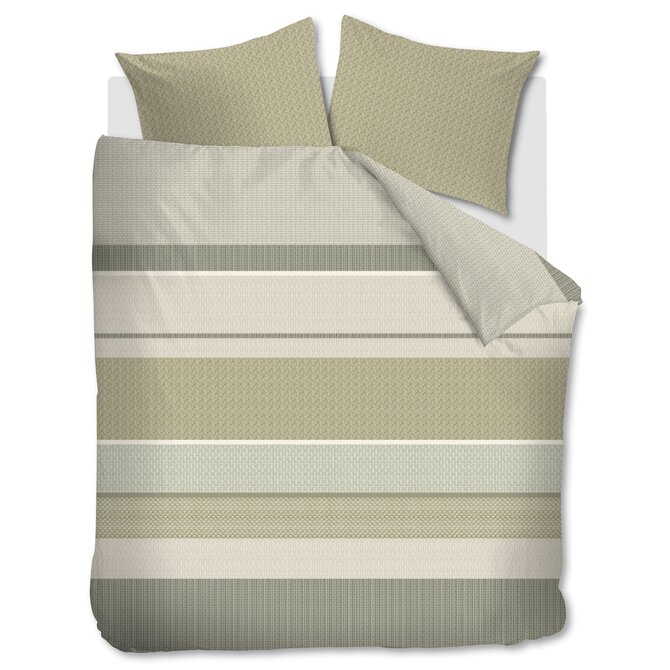 Beddinghouse Dekbedovertrek Hilde Grey Green 200x200/220 cm