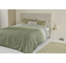 Beddinghouse Dekbedovertrek Riven Groen 200x200/220 cm