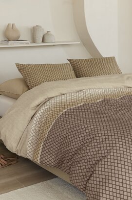 Beddinghouse Dekbedovertrek Riven Naturel 140x200/220 cm