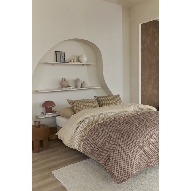Beddinghouse Dekbedovertrek Riven Naturel 140x200/220 cm