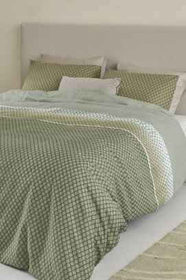 Beddinghouse Dekbedovertrek Riven Groen 240x200/220 cm