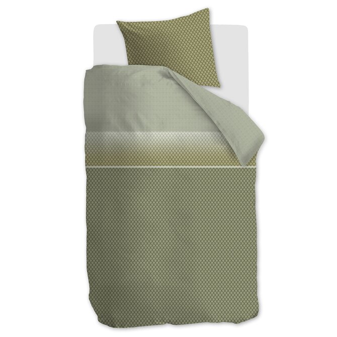 Beddinghouse Dekbedovertrek Riven Groen 240x200/220 cm