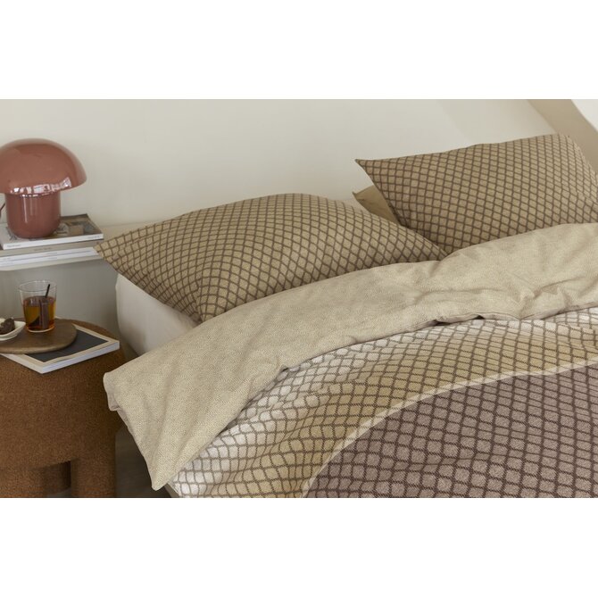 Beddinghouse Dekbedovertrek Riven Naturel 240x200/220 cm