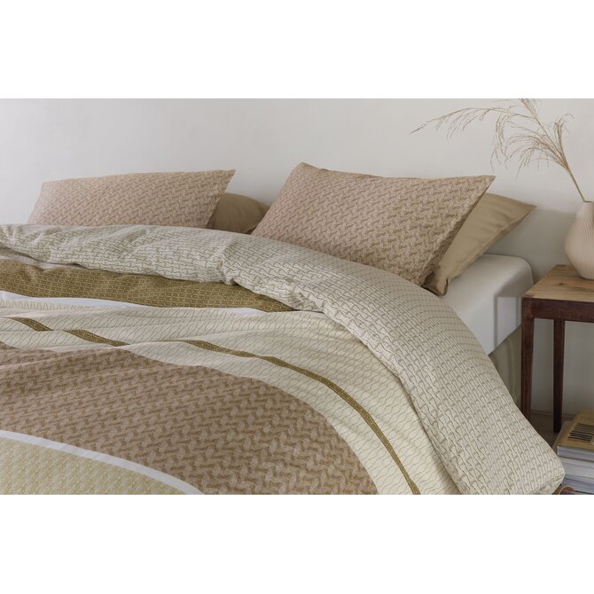 Beddinghouse Dekbedovertrek Hilde Naturel 200x200/220 cm