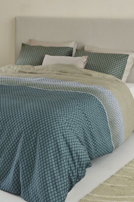 Beddinghouse Dekbedovertrek Riven Blauw 200x200/220 cm