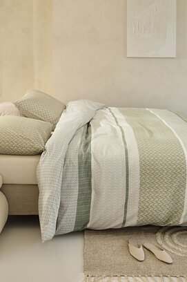 Beddinghouse Dekbedovertrek Hilde Grey Green 260x200/220 cm