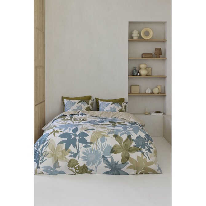 Beddinghouse Dekbedovertrek Flori Blauw 240x200/220 cm