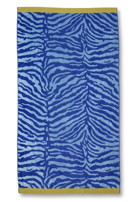KAAT Amsterdam Strandlaken Zayda Blauw 100x180 cm