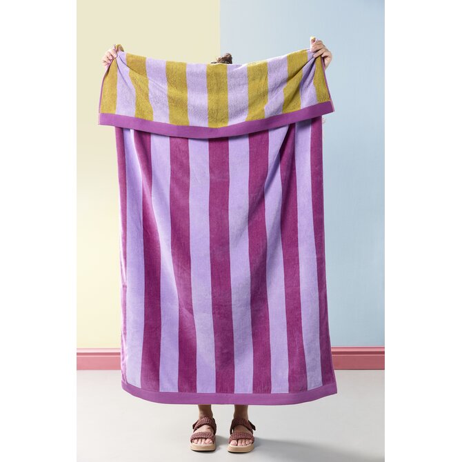 KAAT Amsterdam Strandlaken Bora Bora Beachtowel Paars 100x180 cm