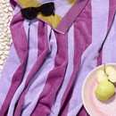 KAAT Amsterdam KAAT Amsterdam Strandlaken Bora Bora Beachtowel Paars 100x180 cm