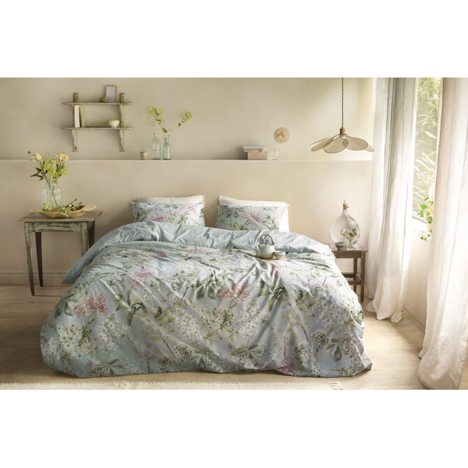 Ariadne at Home Dekbedovertrek Corsage Groen 200x200/220 cm