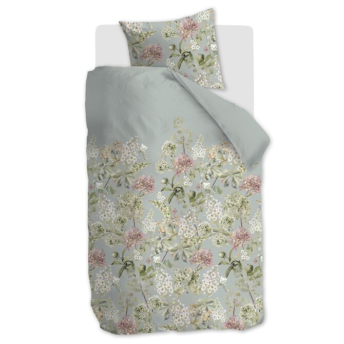 Ariadne at Home Dekbedovertrek Corsage Groen 200x200/220 cm