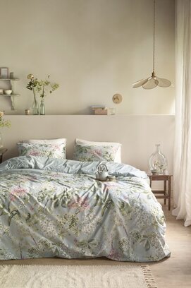 Ariadne at Home Dekbedovertrek Corsage Groen 260x200/220 cm