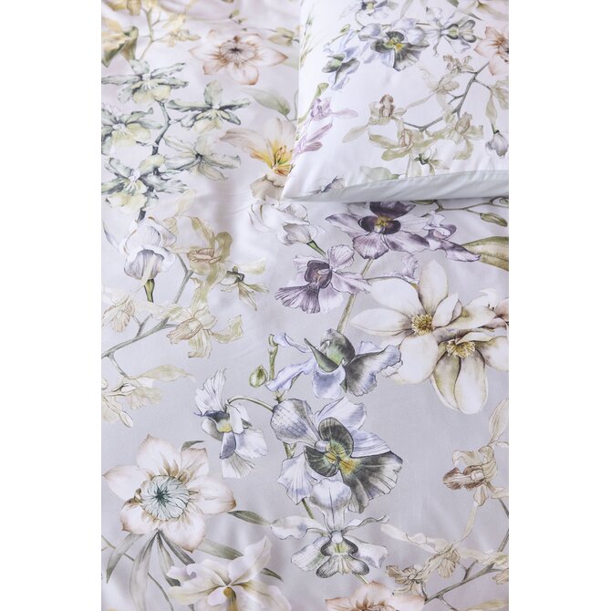 Kardol by Beddinghouse Dekbedovertrek Branche Grey Green 240x200/220 cm