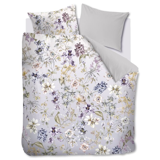 Kardol by Beddinghouse Dekbedovertrek Branche Grey Green 240x200/220 cm