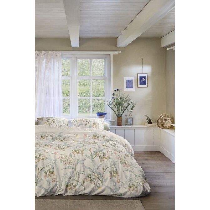 Ariadne at Home Dekbedovertrek Luster Perzik 140x200/220 cm