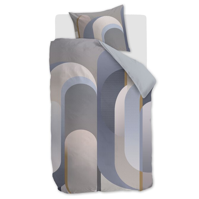Kardol by Beddinghouse Dekbedovertrek Archi Blauwgrijs 240x200/220 cm