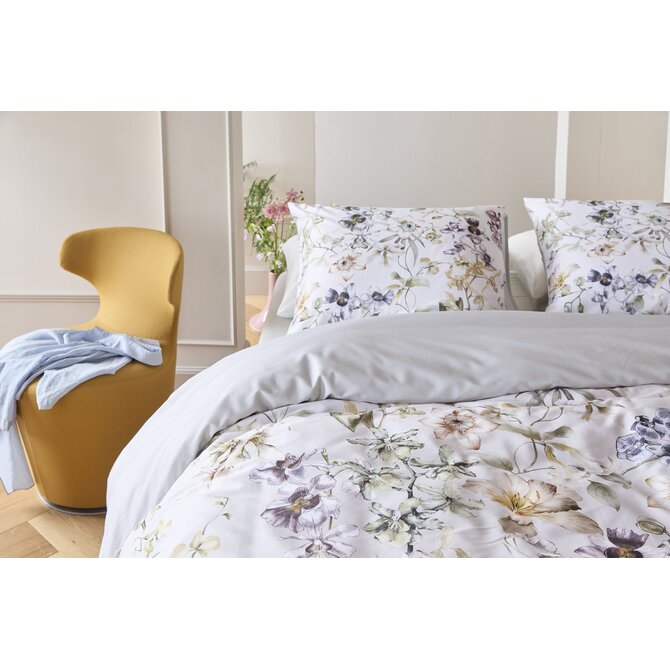 Kardol by Beddinghouse Dekbedovertrek Branche Grey Green 140x200/220 cm