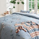Pip Studio Pip Studio Dekbedovertrek  Bamboo Blossom Licht blauw 260x200/220 cm
