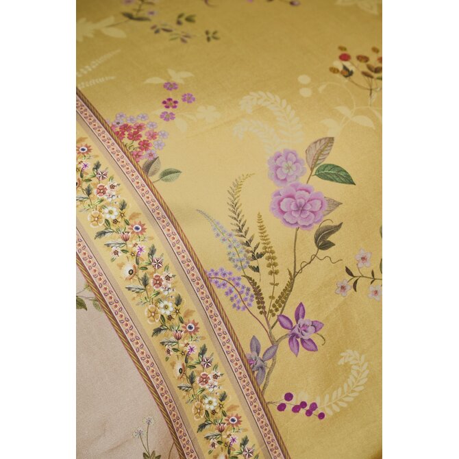 Pip Studio Dekbedovertrek  Bodhi Flower Geel 240x200/220 cm