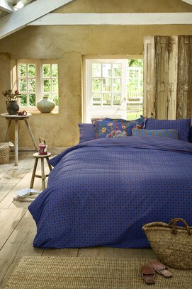 Pip Studio Dekbedovertrek  Alvida Donkerblauw 240x200/220 cm