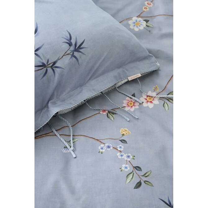 Pip Studio Dekbedovertrek  Bamboo Blossom Licht blauw 200x200/220 cm