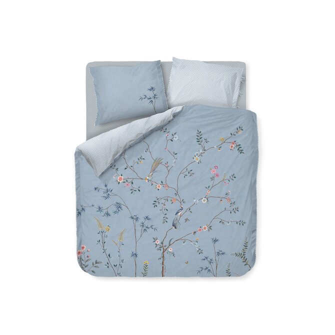 Pip Studio Dekbedovertrek  Bamboo Blossom Licht blauw 200x200/220 cm