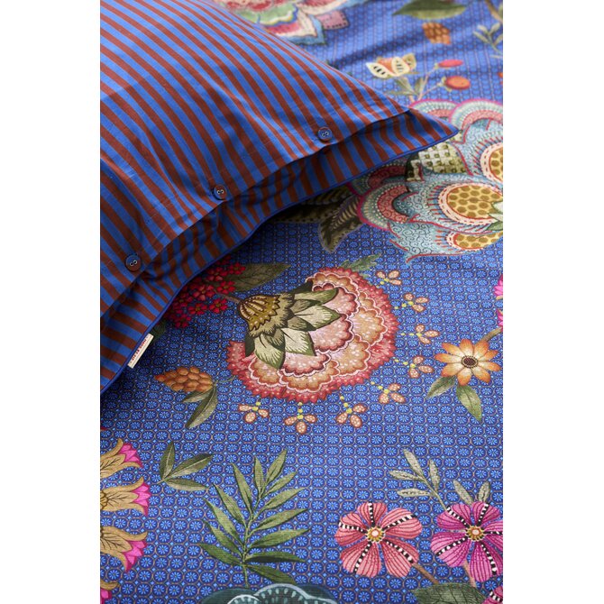 Pip Studio Dekbedovertrek  Bombay Bold Donkerblauw 140x200/220 cm