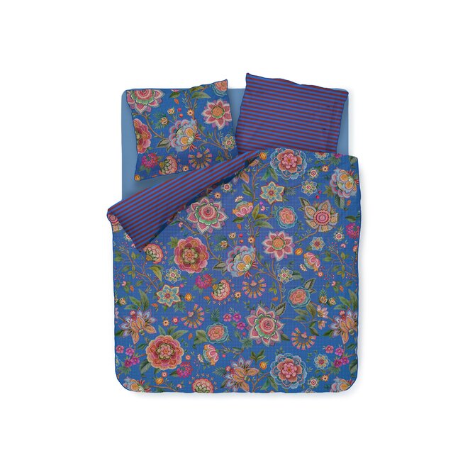 Pip Studio Dekbedovertrek  Bombay Bold Donkerblauw 140x200/220 cm