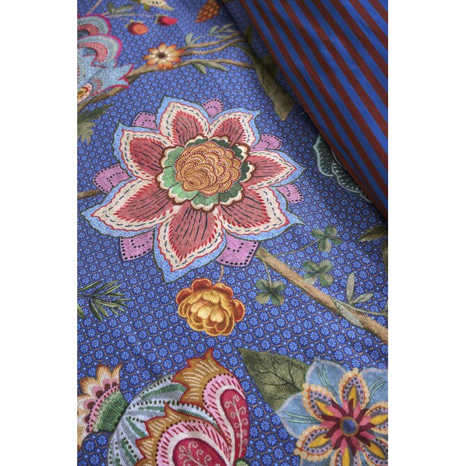 Pip Studio Dekbedovertrek  Bombay Bold Donkerblauw 200x200/220 cm