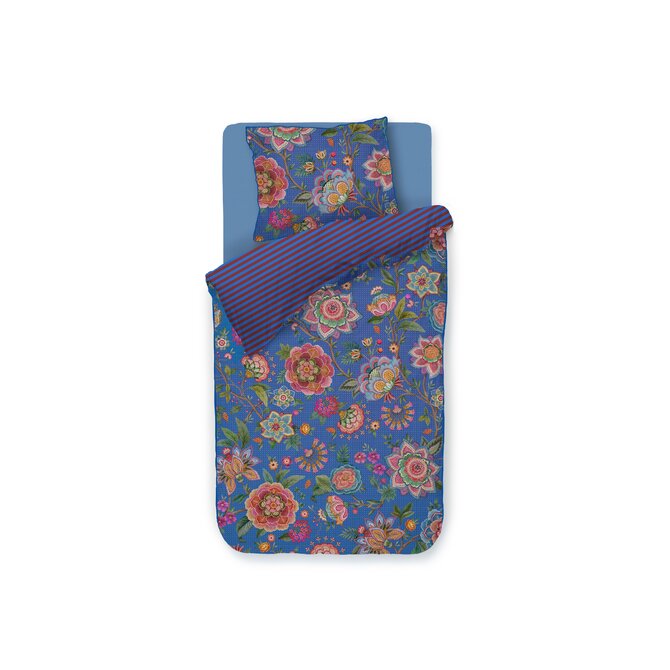 Pip Studio Dekbedovertrek  Bombay Bold Donkerblauw 200x200/220 cm