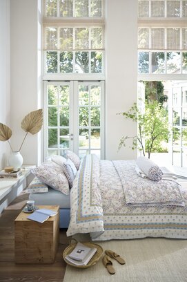 Pip Studio Dekbedovertrek  Kairi Bloom Licht blauw 240x200/220 cm