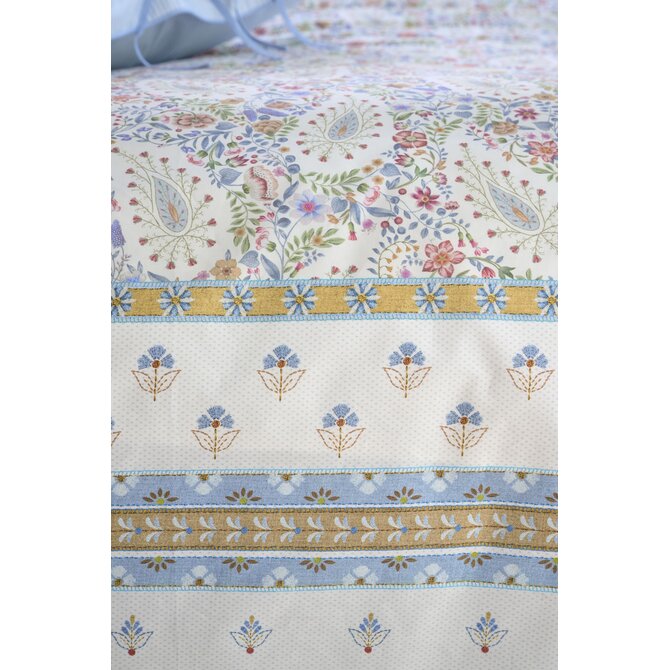 Pip Studio Dekbedovertrek  Kairi Bloom Licht blauw 240x200/220 cm