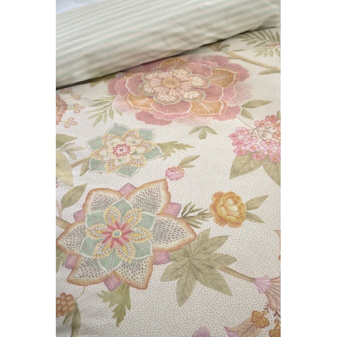 Pip Studio Dekbedovertrek  Bombay Bold Gebroken wit 260x200/220 cm