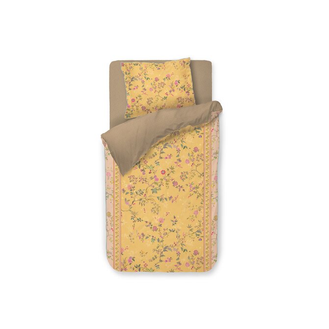 Pip Studio Dekbedovertrek  Bodhi Flower Geel 140x200/220 cm