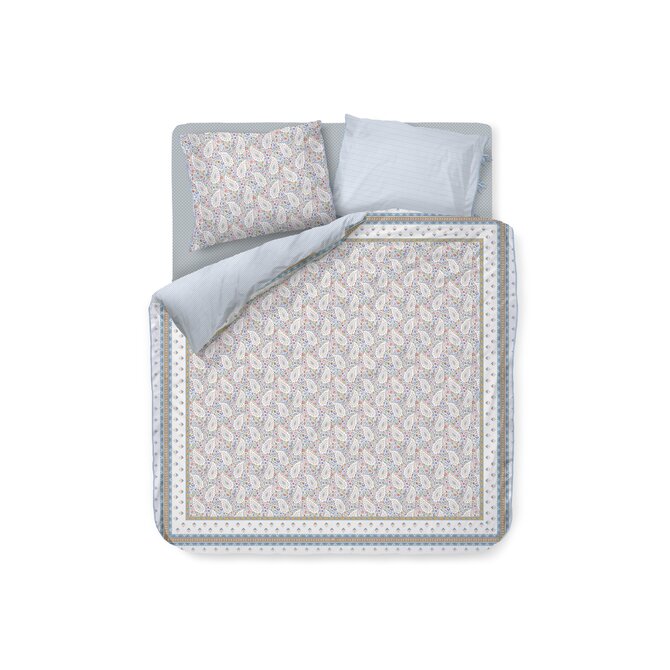 Pip Studio Dekbedovertrek  Kairi Bloom Licht blauw 140x200/220 cm