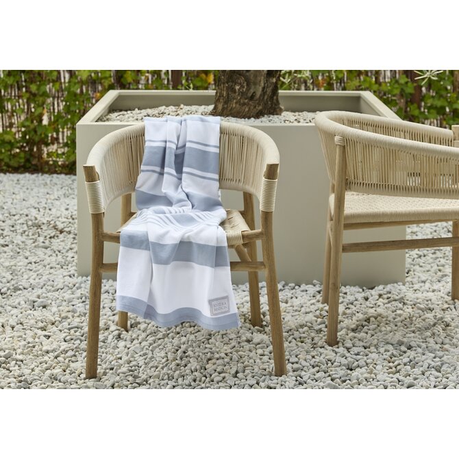 Rivièra Maison Strandlaken Matteo Blauw 90x180 cm