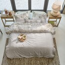 Rivièra Maison Rivièra Maison Dekbedovertrek Palm Shade Naturel 200x200/220 cm