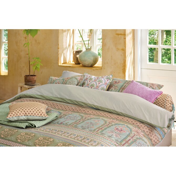 Pip Studio Dekbedovertrek  Bollywood Dreams Groen 200x200/220 cm